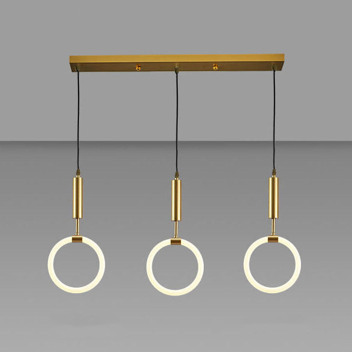 Moderne Kreisring 3-Licht LED Kronleuchter 