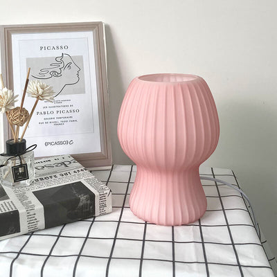 Nordic Striped Glass Macaroon 1-Light Table Lamp