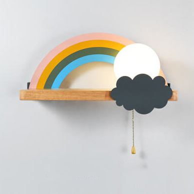 Nordic Cartoon Rainbow 1-Light  Wall Sconce Lamp