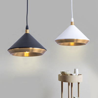 Retro Schmiedeeisen Kegel 1-Licht Pendelleuchte 
