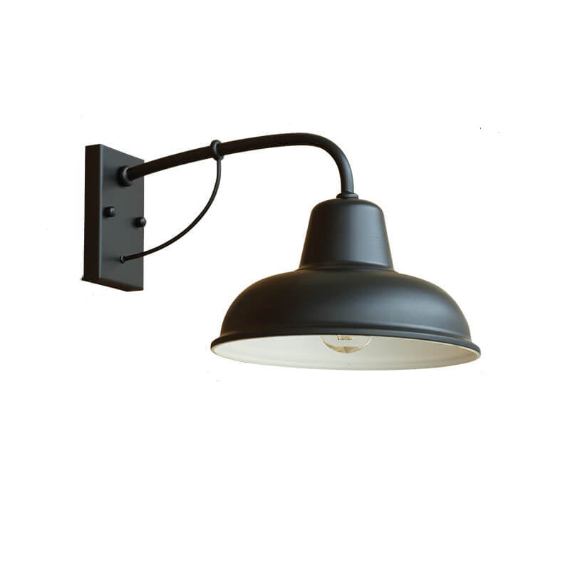 Lámpara de Aplique de Pared para Exteriores a Prueba de Agua de 1 Luz de Granero de Hierro Vintage 