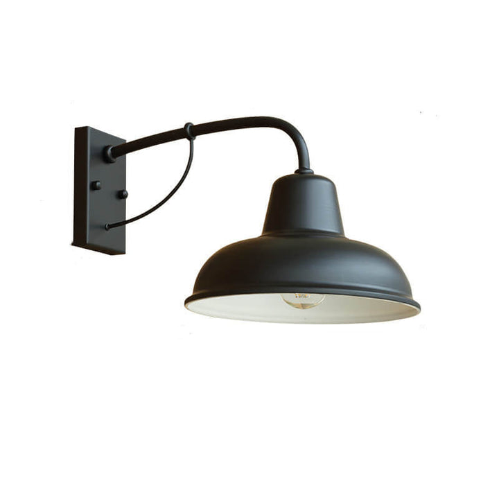 Lámpara de Aplique de Pared para Exteriores a Prueba de Agua de 1 Luz de Granero de Hierro Vintage 