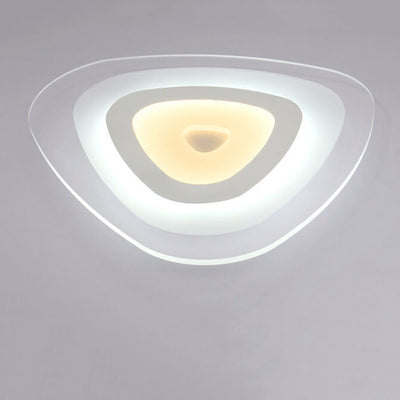 Modern Triangle Acrylic LED Flush Mount Ceiling Light