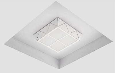Minimalist Square 1-Light LED Flush Mount Ceiling Light