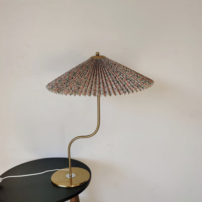 Retro Faltenschirmförmige 1-Licht Dekorative Tischlampe 