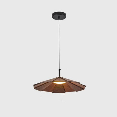 Nordic Wooden Splicing Flying Saucer 1-Light Pendant Light