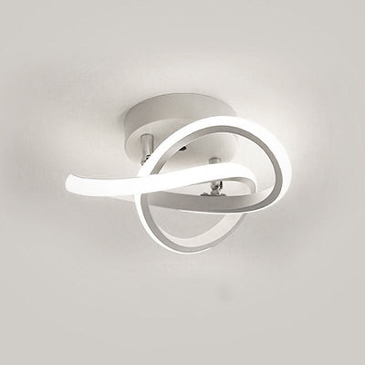ضوء سقف مثبت شبه متدلي LED بحلقة Nordic Twist 