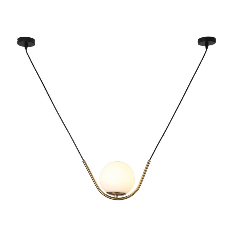 Postmodern Hanging Glass Ball 1-Light Pendant Light