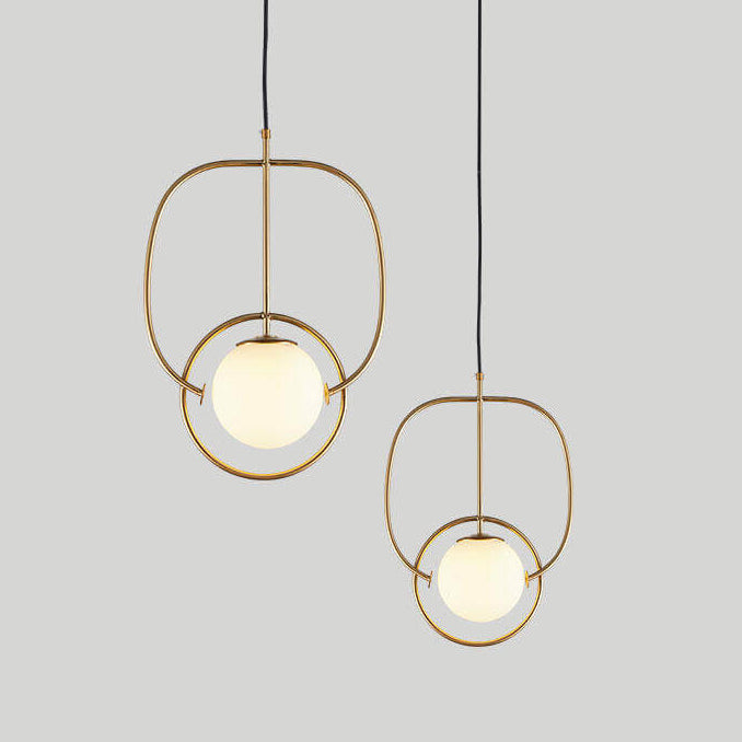 ضوء قلادة LED بلمبة زجاجية واحدة من Nordic Creative Circle Ball 