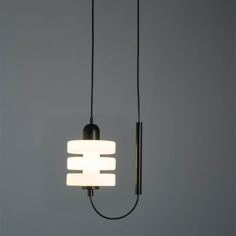 Minimalist Creative Frosted Glass Lantern 1-Light LED Pendant Light