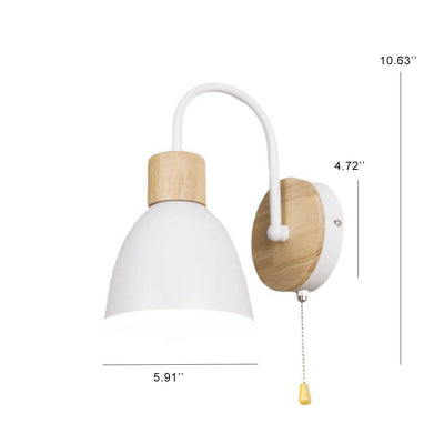 Nordic Macaron 1-Light Zipper Switch Wall Light