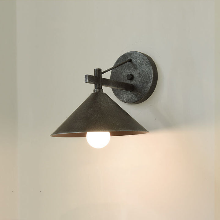 Retro Outdoor Eisen Verjüngte Wasserdichte 1-Licht Wandleuchte Lampe 