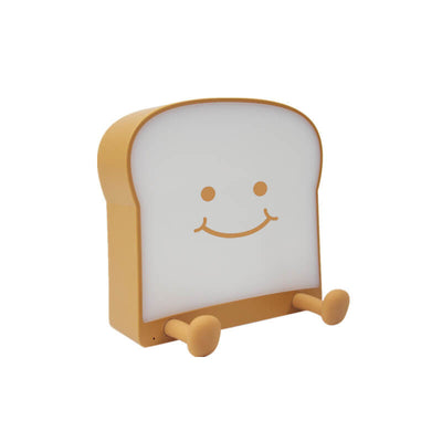 Cute Toast Bread Night Light USB Pat  Timer Bedside Bed Lamp