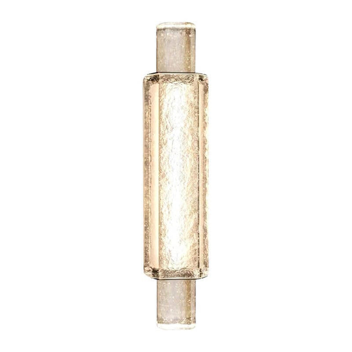 Applique murale LED à 1 lumière en verre cylindrique à bulles de luxe moderne 