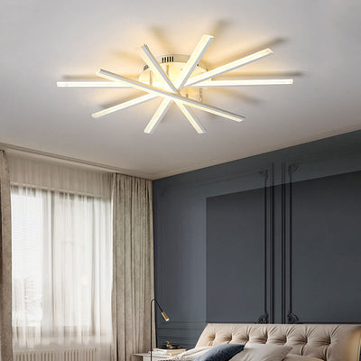 Nordic Creative Line 1-Light LED Semi-Flush Mount Ceiling Light