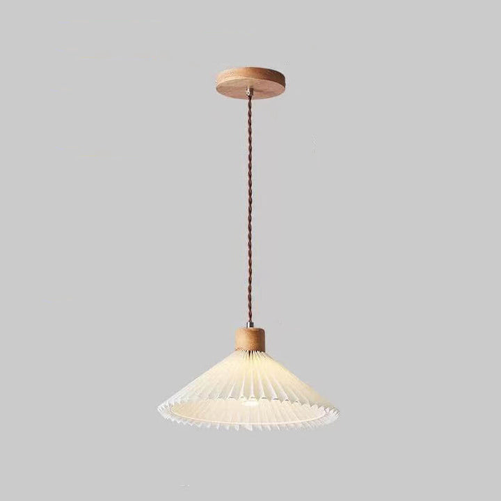 Nordic Minimalist Pleated Shade 1-Light Pendant Light