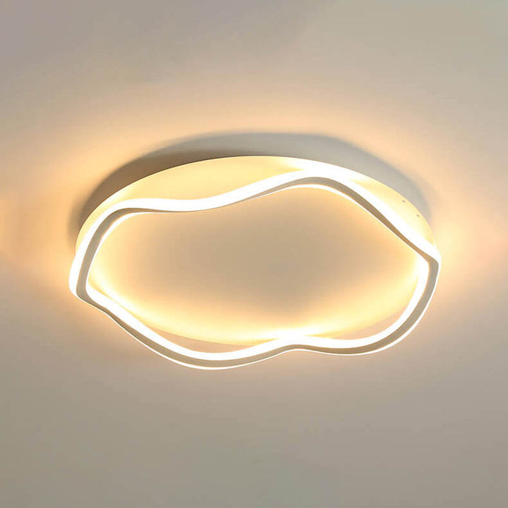 Modern Round Floral Lace LED Flush Mount Ceiling Light