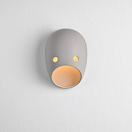 Creative Resin Emoji Mask 1-Licht-LED-Wandleuchte 