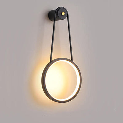 Modern Minimalist Hanging Round LED Wall Sconce Lamp