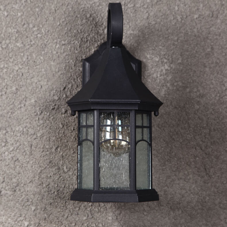 Lanterne européenne rétro étanche 1 lumière applique murale extérieure 