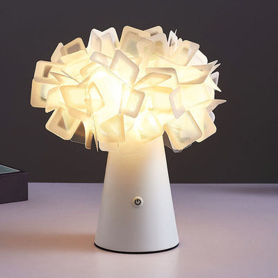 Nordic Flower Globe 1-Light  Touch LED Table Lamp