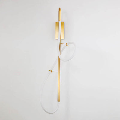 Post-modern Long Curve 1-Light LED Wall Sconce Lamp