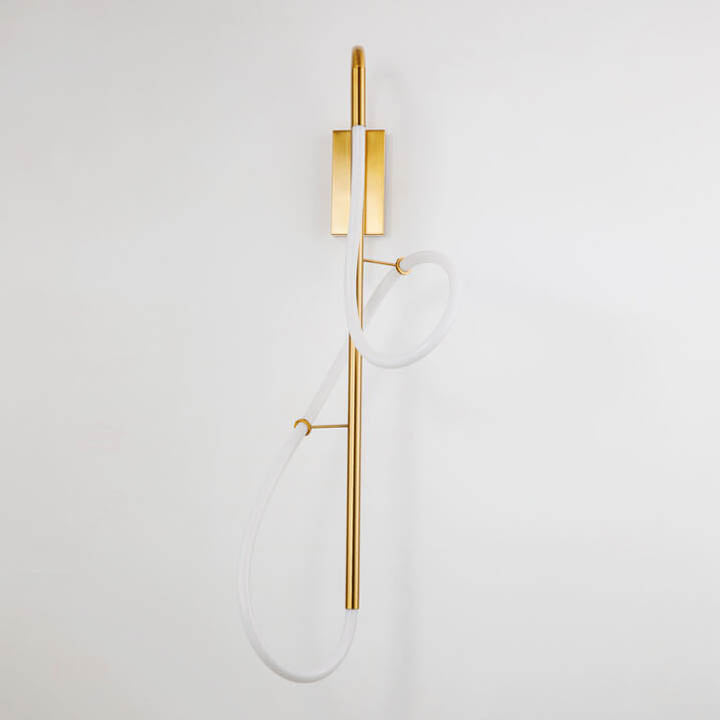 Post-modern Long Curve 1-Light LED Wall Sconce Lamp