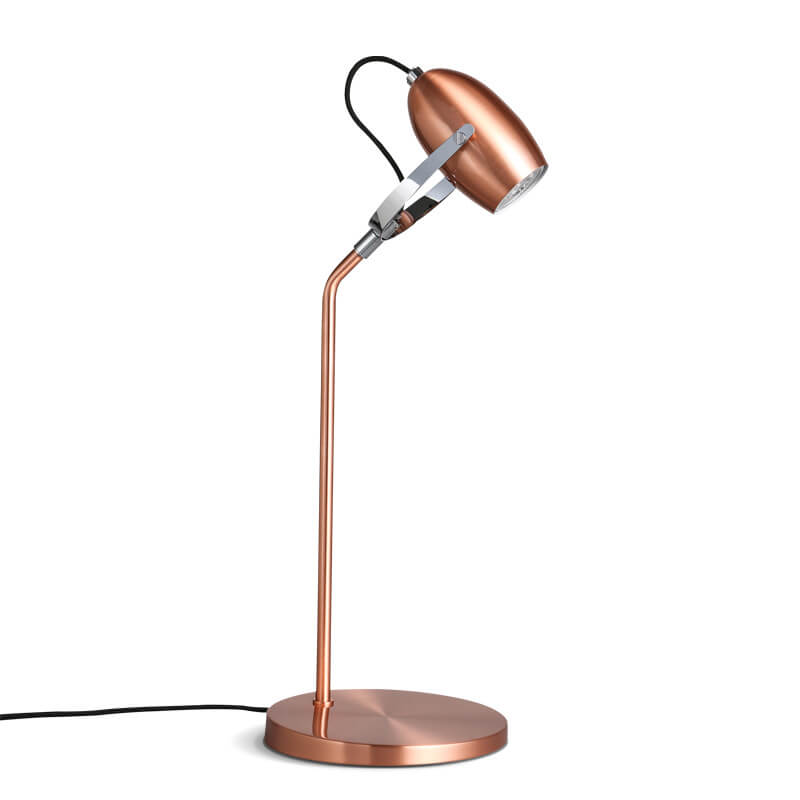 Modern Rose Gold Adjustable 1-Light LED Desk Lamp