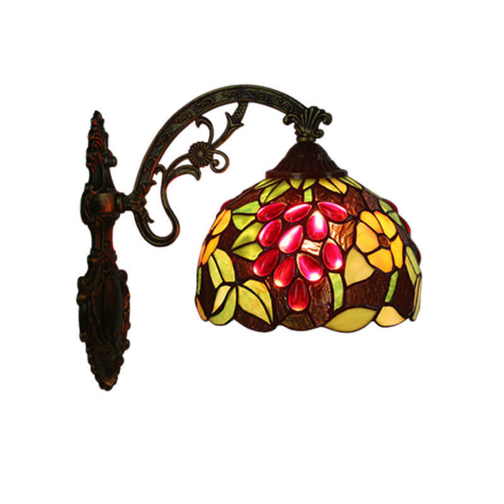 Tiffany Buntglas Traube 1-Licht Wandleuchte 