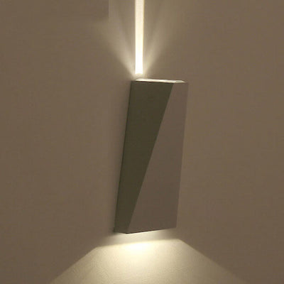 Simple Trapezoidal Outdoor Waterproof LED 2-Light Wall Sconce Lamp