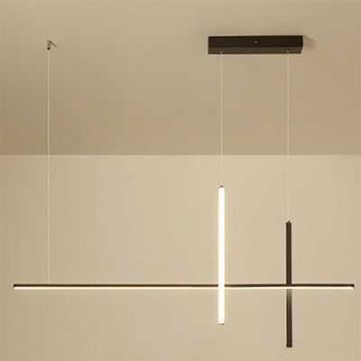Candelabro LED de Línea Larga Minimalista Moderna 