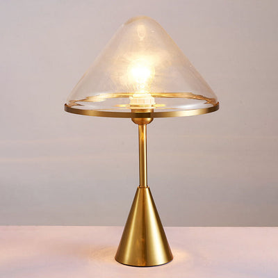 Nordic Creative Glass Triangle Shade 1-Light Table Lamp