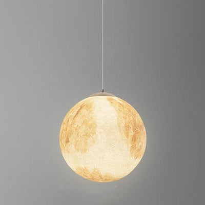 Creative Moon Mars Resin Orb 1-Light Pendant Light