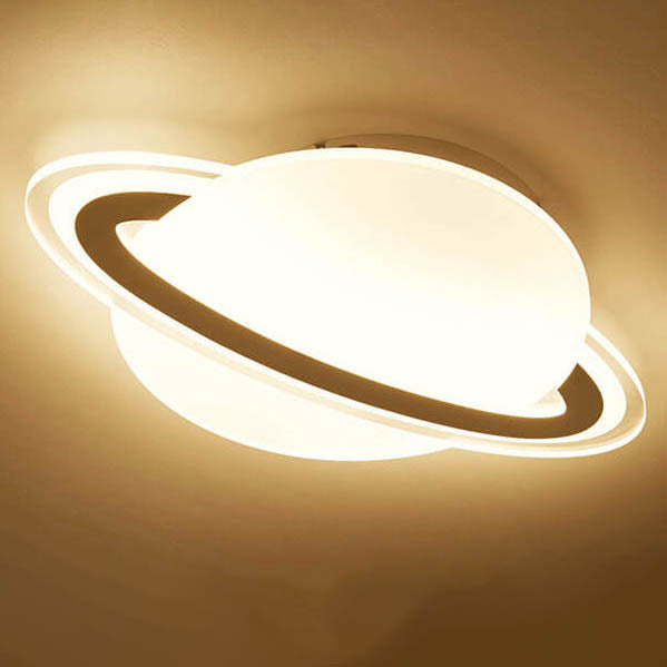 Kreative Acryl-Globus-Planet LED-Deckenleuchte für Aufputz- und Halbeinbau 