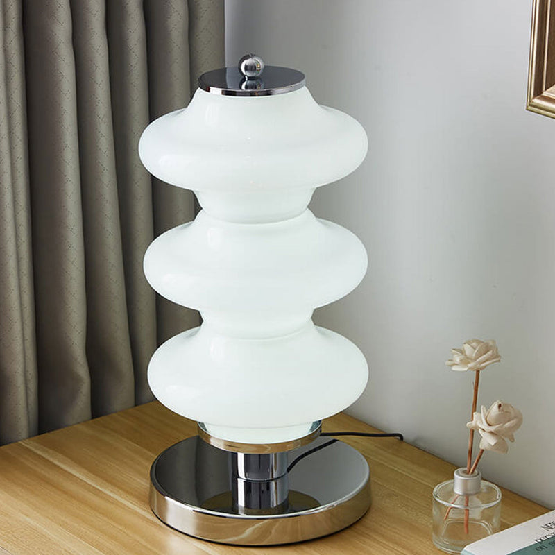 Lampe de Table LED Design Gourde en Verre Nordique 