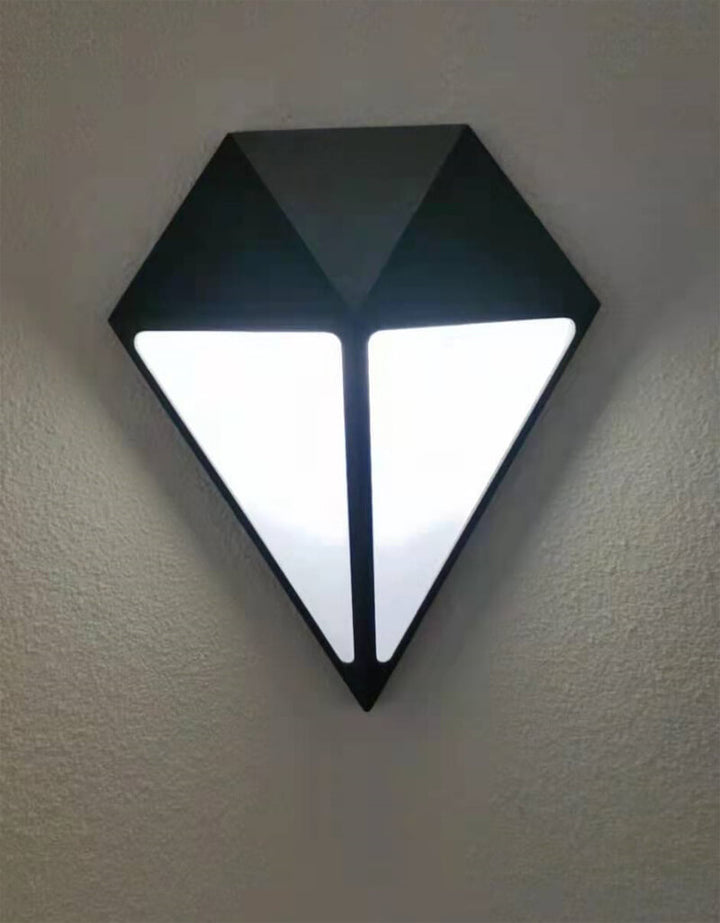 Lámpara de Aplique de Pared LED Impermeable para Exteriores con Forma de Diamante Industrial 
