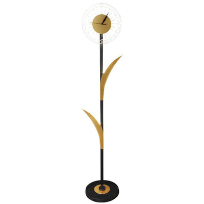 Modern Creative LED Art Standing Floor Lamp with Clock