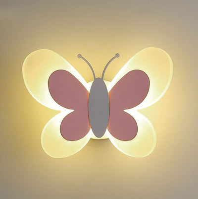 Creative Butterfly Acrylic 1-Light LED Wall Sconce Lamp