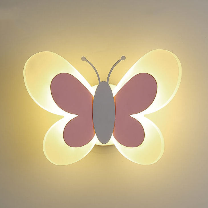 Creative Butterfly Acrylic 1-Light LED Wall Sconce Lamp