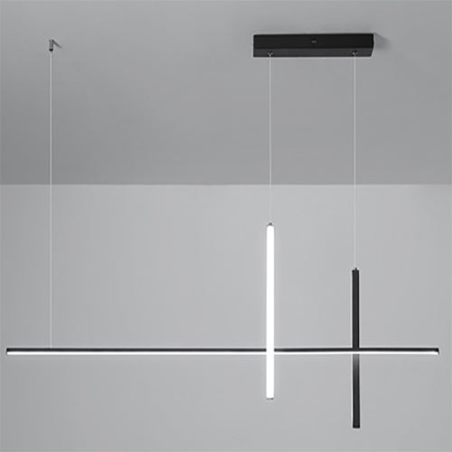 Moderne minimalistische Langlinien-LED-Kronleuchter 