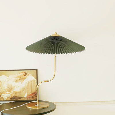 Retro Faltenschirmförmige 1-Licht Dekorative Tischlampe 