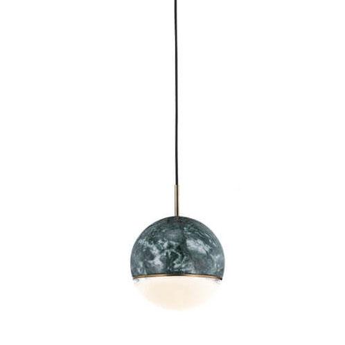 Suspension LED 1 Lumière en Marbre Sphérique Moderne 