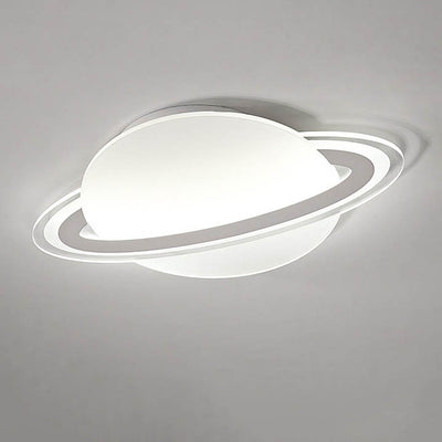 Creative Acrylic Globe Planet LED Flush Semi-Flush Mount Ceiling Light