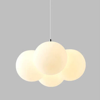 Nordic Creative White Bubble Acrylic 4/8 Light Chandelier