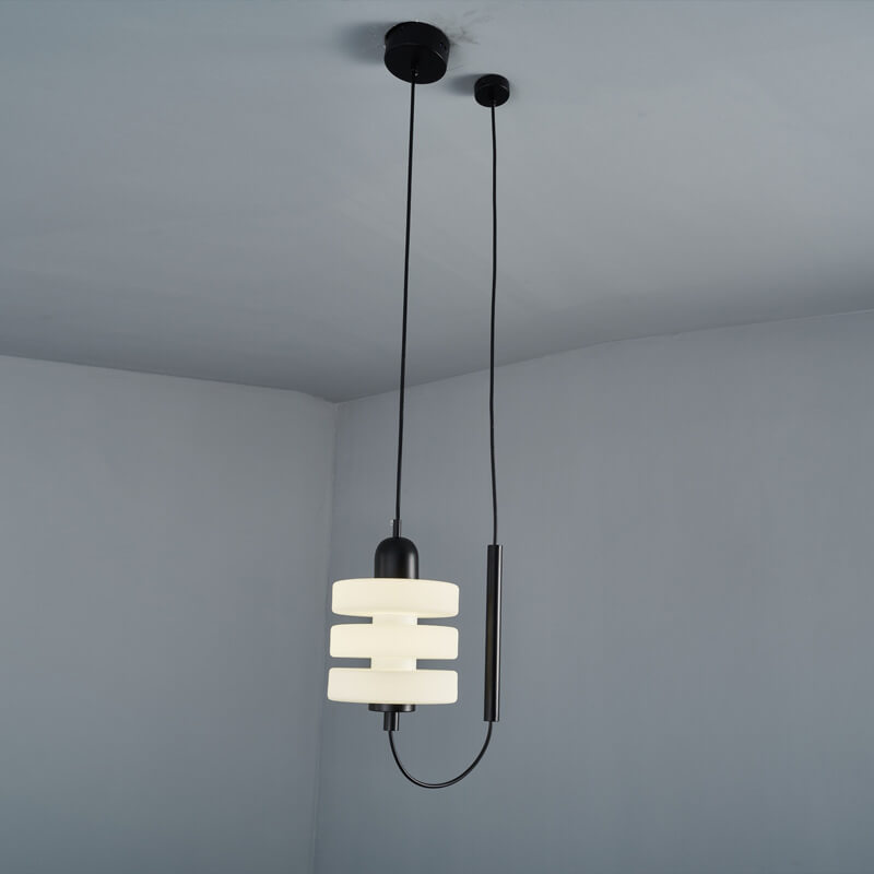 Minimalist Creative Frosted Glass Lantern 1-Light LED Pendant Light