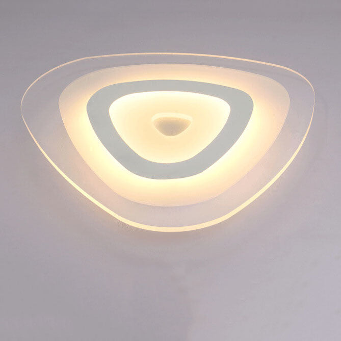 Modern Triangle Acrylic LED Flush Mount Ceiling Light