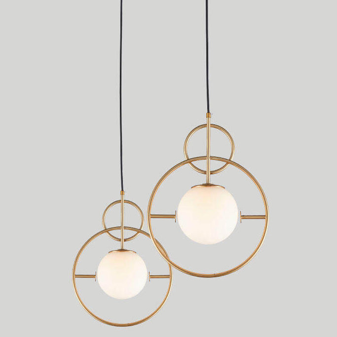ضوء قلادة LED بلمبة زجاجية واحدة من Nordic Creative Circle Ball 