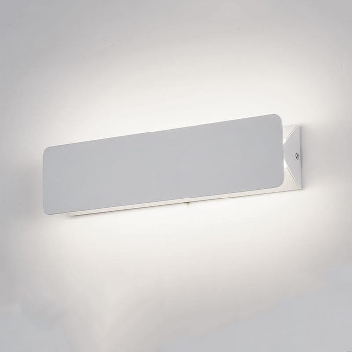 Simple Rectangular Aluminum 1-Light LED Wall Sconce Lamp
