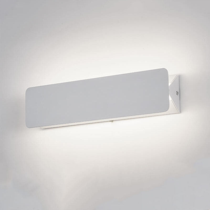 Simple Rectangular Aluminum 1-Light LED Wall Sconce Lamp