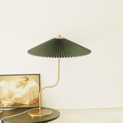 Retro Pleated Umbrella Shaped 1-Light Decorative Table Lamp